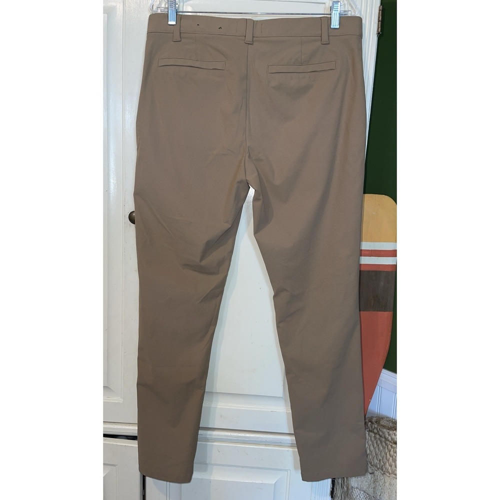 FLX Performance Pants Men 34x30‎ Beige Golf Stretch Recycled Lightweight